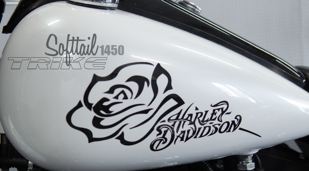 Trike Harley-Davidson op de testbank